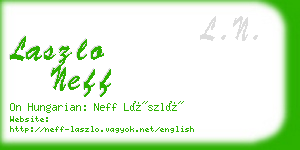 laszlo neff business card